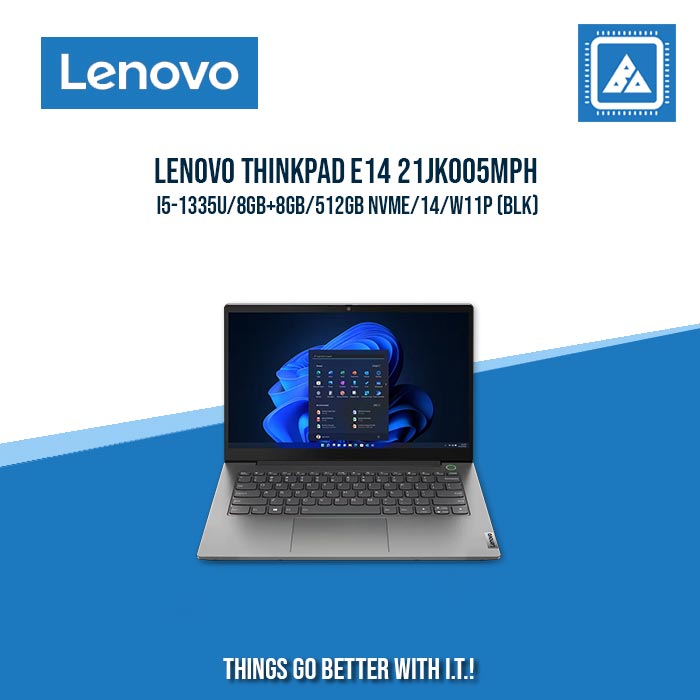 LENOVO THINKPAD E14 21JK005MPH I5-1335U/8GB+8GB/512GB NVME | BEST FOR ENTREPRENEURS AND CORPORATES LAPTOP LENOVO THINKPAD E14 21JK005MPH I5-1335U/8GB+8GB/512GB NVME | BEST FOR ENTREPRENEURS AND CORPORATES LAPTOP